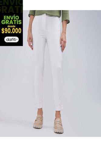 Pantalon Para Mujer  Color Crema Marca Ostu #40070663 Ostu
