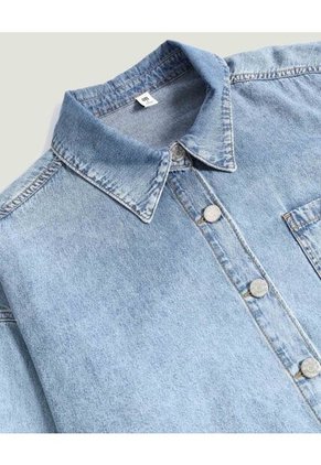 Camisa Para Mujer Manga Larga Color Azul Marca Ostu #40018224