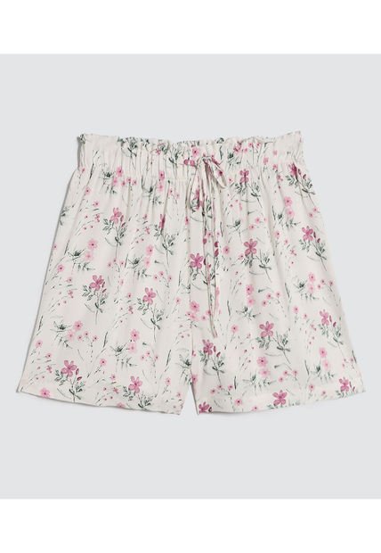 Short Para Mujer  Color Crema Marca Ostu #40190316