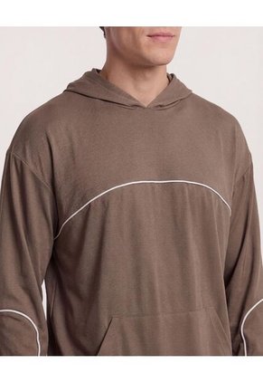 Buzo  Para Hombre Hoodie Color Camel Marca Ostu #60060611