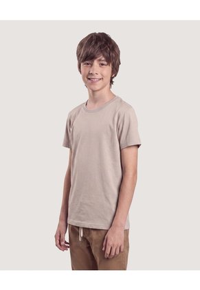 Camiseta Estampado Espalda Para Niño Infantil Niño Beige Ostu