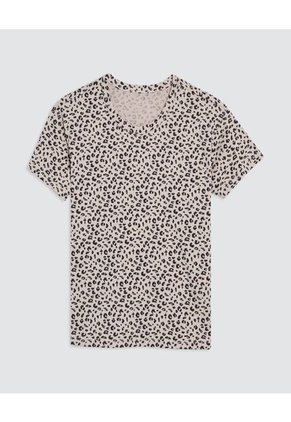 Camiseta  Infantil Niña Manga Corta Color Beige Marca Ostu #90090131