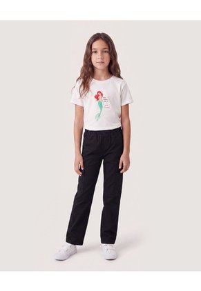 Jogger Básico Para Niña Infantil Niña Negro Ostu