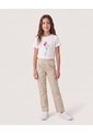 Jogger Básico Para Niña  Infantil Niña Beige Ostu de Ostu