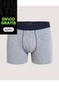 Boxer Medio Con Costuras A Contraste  Para Hombre Gris Ostu de Ostu