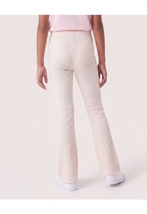 Pantalón Flare Texturizado  Infantil Niña Arena Ostu