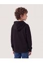 Buzo Básico Unicolor  Infantil Niño Negro Ostu de Ostu