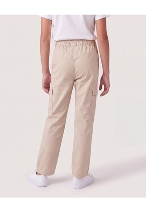 Jogger Básico Para Niña  Infantil Niña Beige Ostu