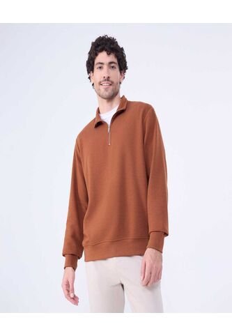 Buzo Para Hombre Zipper Color Terracota Marca Ostu #60060479 Ostu
