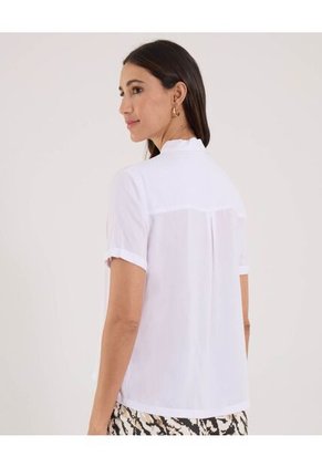 Camisa Para Mujer Manga Corta Color Blanco Marca Ostu #40010182