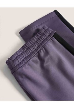 Pantalón  Para Hombre Multiusos Punto Color Morado Marca Ostu #60070525