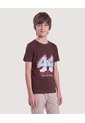 Camiseta 44 Para Niño  Infantil Niño Café Ostu de Ostu