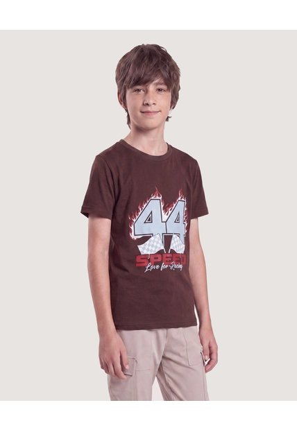 Camiseta 44 Para Niño  Infantil Niño Café Ostu