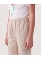 Jogger Básico Para Niña  Infantil Niña Beige Ostu de Ostu