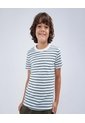 Camiseta A Rayas  Infantil Niño Verde Ostu de Ostu