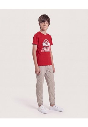 Camiseta Velocity Para Niño  Infantil Niño Rojo Ostu