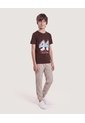 Camiseta 44 Para Niño  Infantil Niño Café Ostu de Ostu