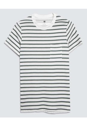 Camiseta A Rayas Infantil Niño Verde Ostu
