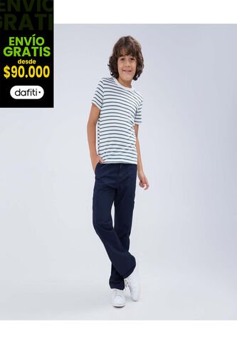 Jean Para Niño Regular Color Azul  Marca Ostu #80160077 Ostu