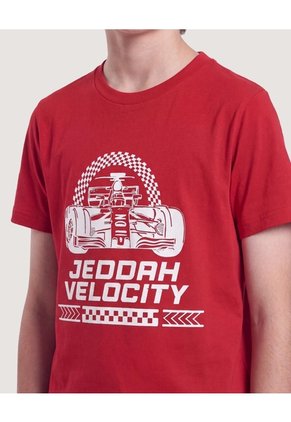 Camiseta Velocity Para Niño  Infantil Niño Rojo Ostu