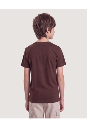 Camiseta 44 Para Niño  Infantil Niño Café Ostu