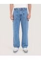 Jean  Para Hombre Straight Color Azul Marca Ostu #60160461 de Ostu