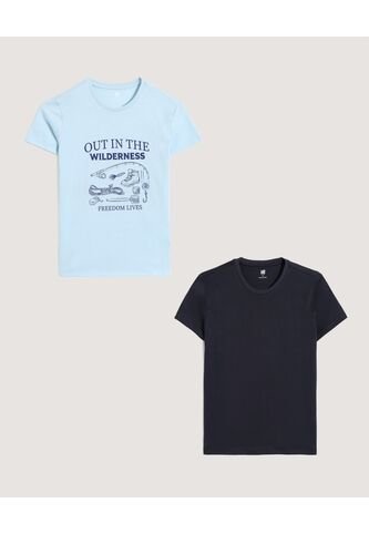 Camiseta  Infantil Niño Manga Corta Cuello Redondo Color Negro Marca Ostu #80090332 Ostu