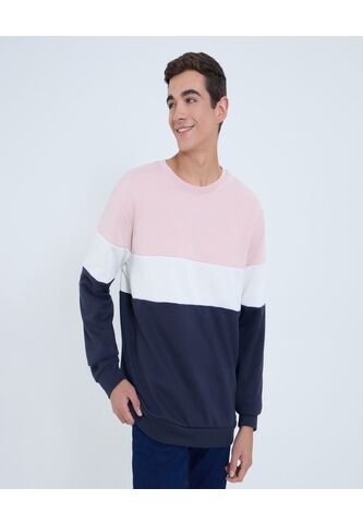 Buzo Para Hombre Cuello Redondo Color Rosa Marca Ostu #60060496 Ostu