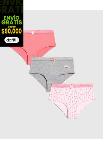 Ropa Interior Para Niña Panty Color Pack X Marca Ostu #90180067 Ostu