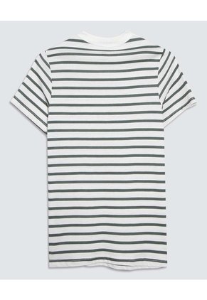 Camiseta A Rayas Infantil Niño Verde Ostu