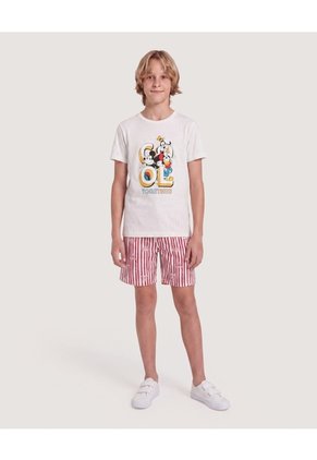Pantaloneta De Baño Rayas Playeras Para Niño  Infantil Niño Rojo Ostu