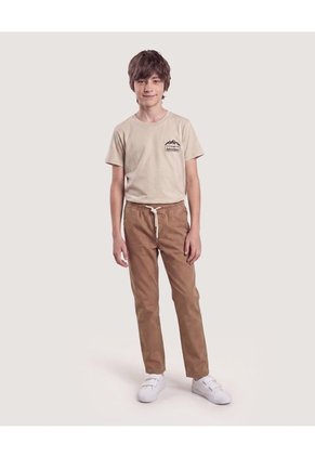 Jean Suelto Para Niño Infantil Niño Café Ostu