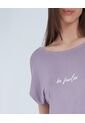 Camiseta  Para Mujer Manga Corta Color Morado Marca Ostu #40091421 de Ostu