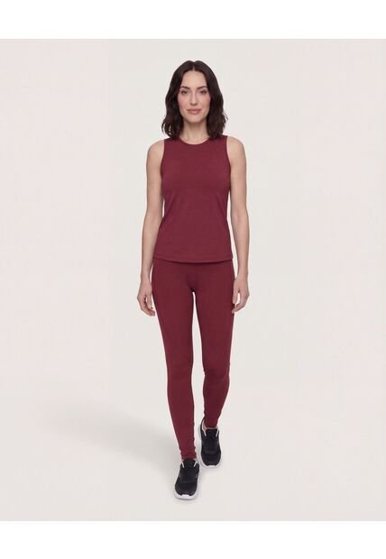 Camiseta  Para Mujer Manga Sisa Cuello Redondo Color Vino Marca Ostu #40092796