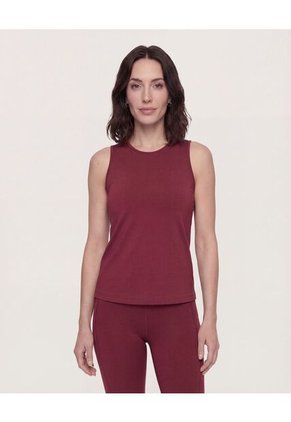 Camiseta  Para Mujer Manga Sisa Cuello Redondo Color Vino Marca Ostu #40092796