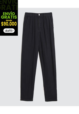 Jean Para Niña Slouchy Color Negro Marca Ostu #90160075 Ostu