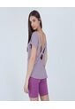 Camiseta  Para Mujer Manga Corta Color Morado Marca Ostu #40091421 de Ostu