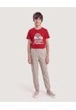 Jogger Básico Para Niño  Infantil Niño Beige Ostu de Ostu