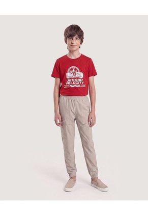 Jogger Básico Para Niño Infantil Niño Beige Ostu