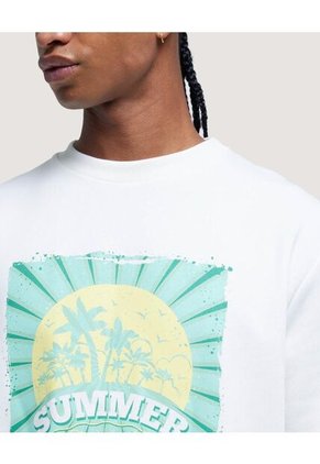 Buzo Para Hombre Cuello Redondo Color Blanco Marca Ostu #60060378