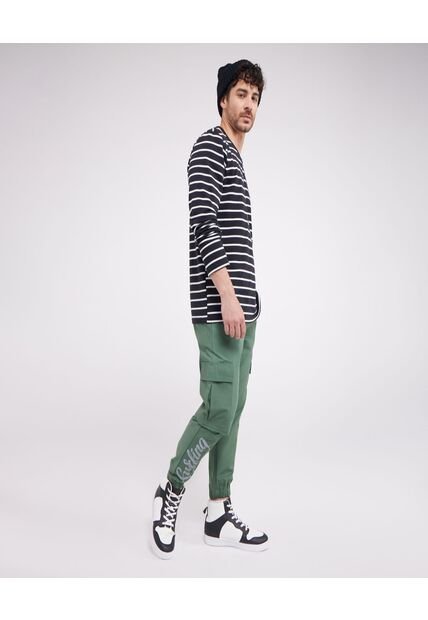 Pantalón  Para Hombre Jogger Color Verde Marca Ostu #60070190