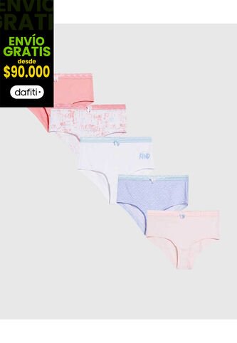 Ropa Interior Para Niña Panty Color Pack X Marca Ostu #90180069 Ostu