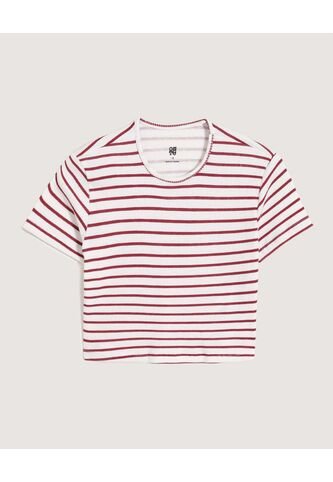 Camiseta  Infantil Niña Manga Corta Cuello Redondo Color Vino Marca Ostu #90098213 Ostu