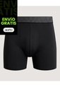 Boxer Medio Básico  Para Hombre Negro Ostu de Ostu