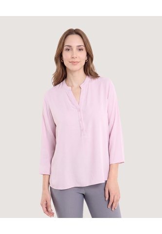 Blusa Basica Manga ¾  Para Mujer Morado Ostu Ostu