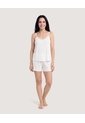 Pijama De Tiras Con Short  Para Mujer Crema Ostu de Ostu