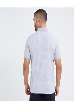 Polo Para Hombre Cuello Tejido Sin Bolsillo Color Gris Marca Ostu #60110760