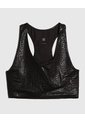 Top Deportivo De Manchas  Para Mujer Negro Ostu de Ostu