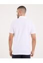 Polo Para Hombre Cuello Maquina Sin Bolsillo Color Blanco Marca Ostu #60110809 de Ostu