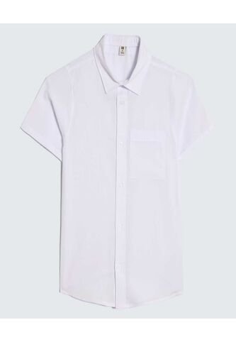 Camisa Para Niña Manga Corta Color Blanco Marca Ostu #90010012 Ostu
